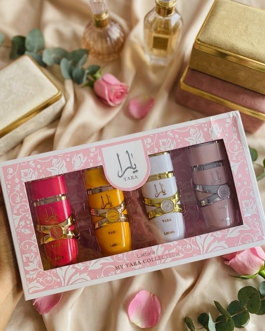 Kit Lattafa Coleção Yara 4 Perfumes Árabes Feminino (ORIGINAL)