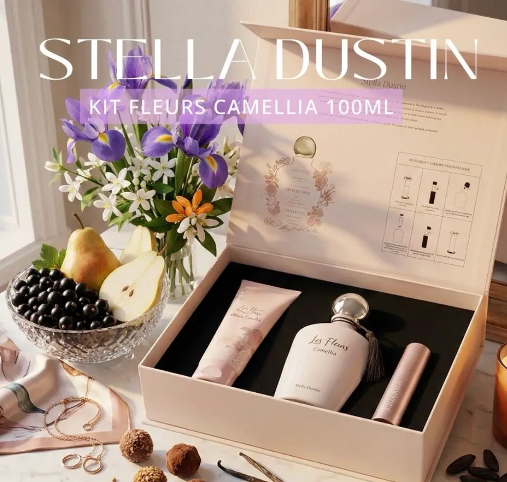 Kit de Perfume Feminino Les Fleurs Camellia (ORIGINAL)